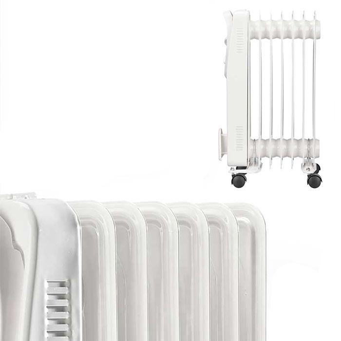 Oil Radiator - DAM - 1500W - 7 Elements - 3 Programs - White