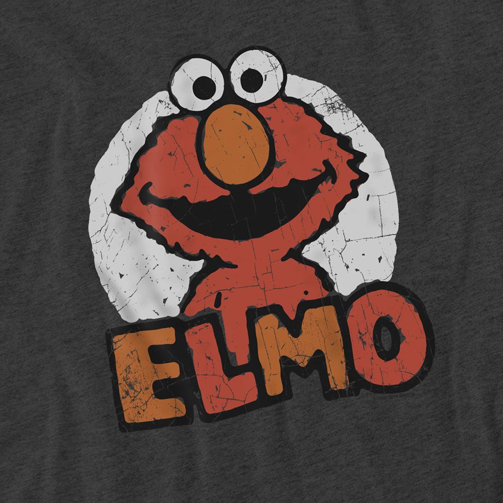 Sesame Street Unisex Adult Elmo Heather T-Shirt