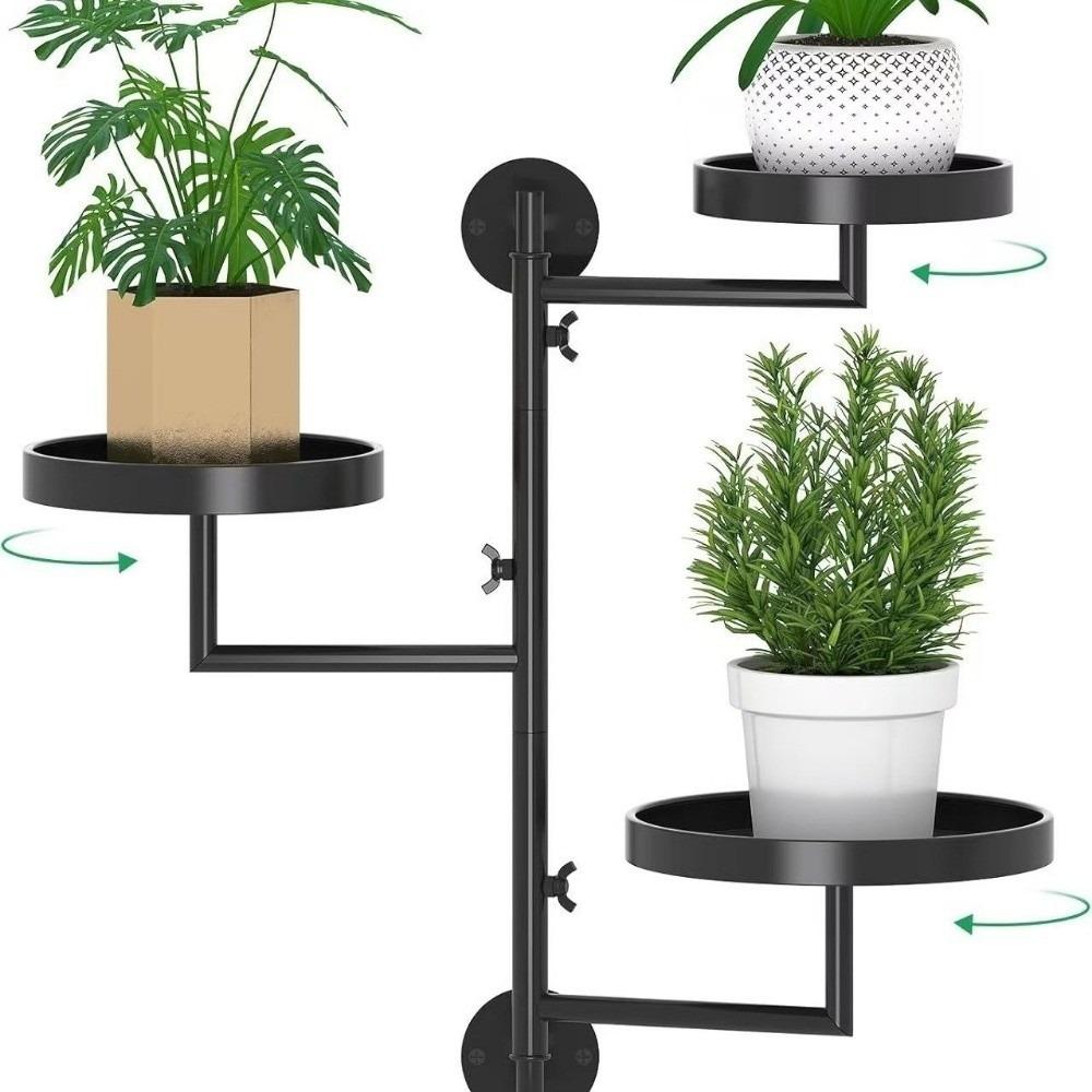 Rotating Window Plants Stand Metal Indoor Plant Shelves New Plant Wall Shelf  Modern Decor