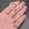 Star Moon Pentagram Key Ring Boys Jewelry New Year's Day Romantic Clearance Sale Items