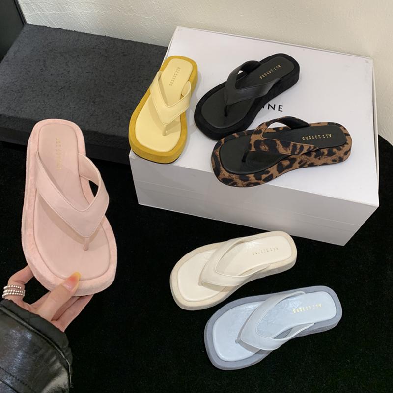 Fashion Summer Women Casual Clip Toe Slippers Comfort Platform Flats Beach Vacation Slides Flip Flops Shoes Zapatos De Mujer