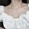 New Internet celebrity versatile temperament gypsy pearl sweet Mori girl pearl necklace neck chain collarbone chain