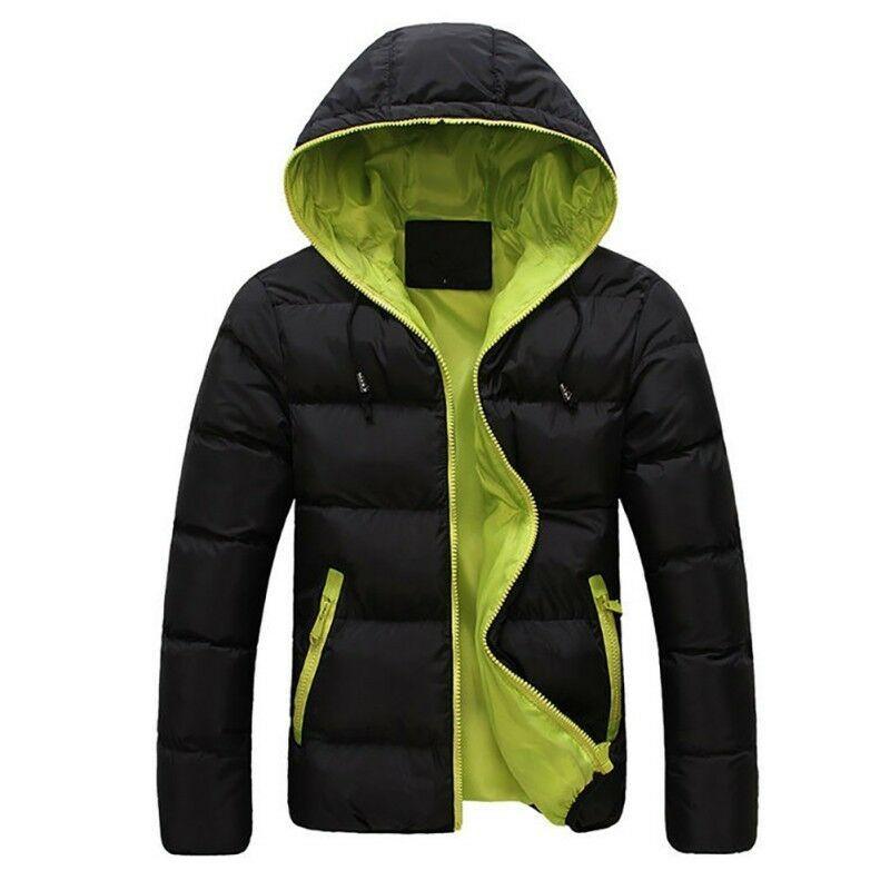 Hochwertige gesteppte Blasenjacke für Herren mit gemütlicher Kapuze für den Winter