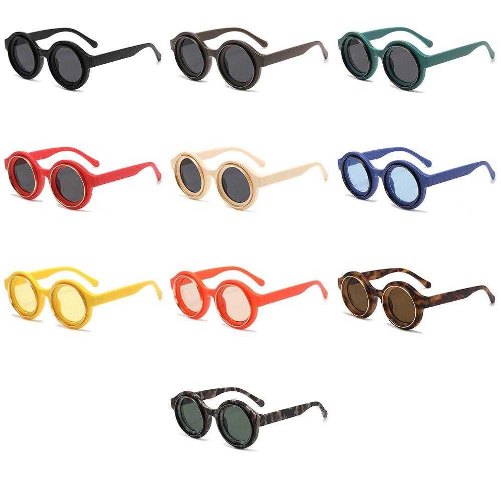 Trendy Retro Round Sunglasses Hip Hop Street Sun Glasses Cool Vintage Punk Shades for Men