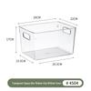 Transparent Kitchen Cabinet Organizer and Under-Sink Storage Box for Snacks and Sundries