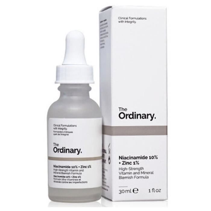 Sérum Facial - TheOrdinary - 10% Niacamide - 1% Essence De Zinc - 30 Ml - Vegan