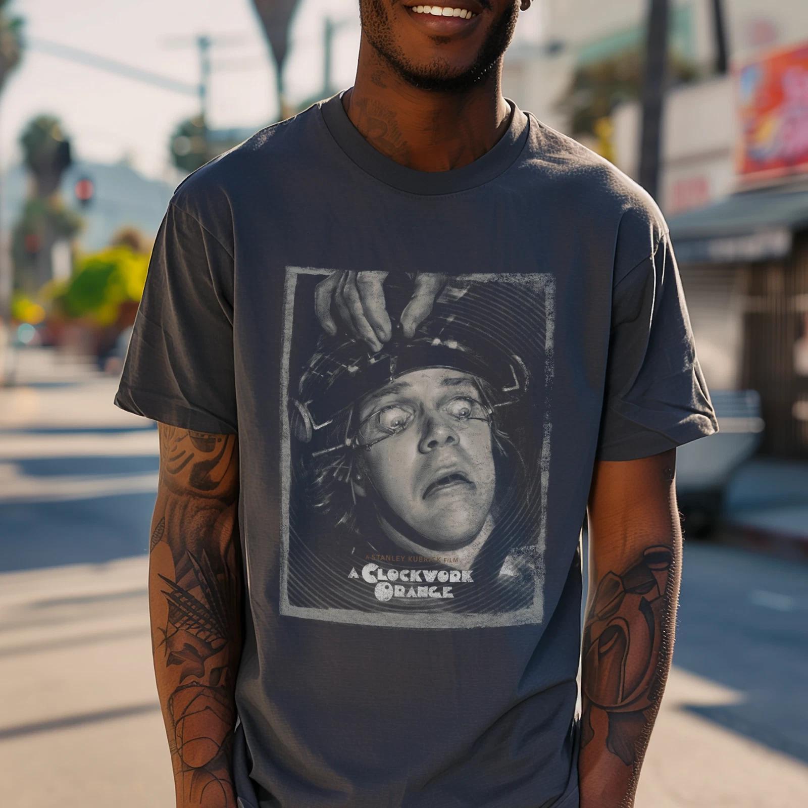 A Clockwork Orange Film Fan Unisex T shirt, Kubrick Dystopian Tee, Malcolm 2XL