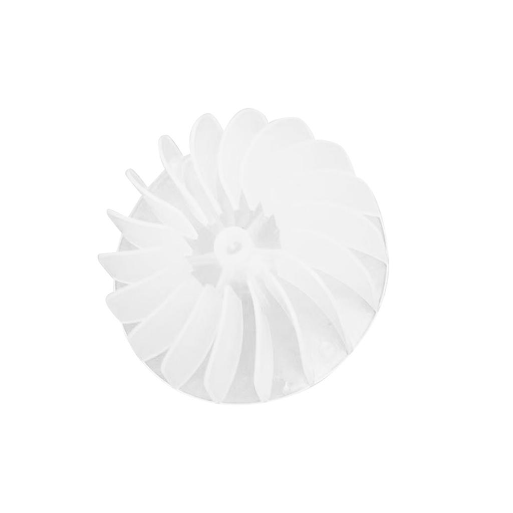 Kleines Power-Kunststoff-Lüfterblatt, 18 Blätter, Power-Haartrockner-Motor, Lüfterblatt für Haartrockner-Motorzubehör