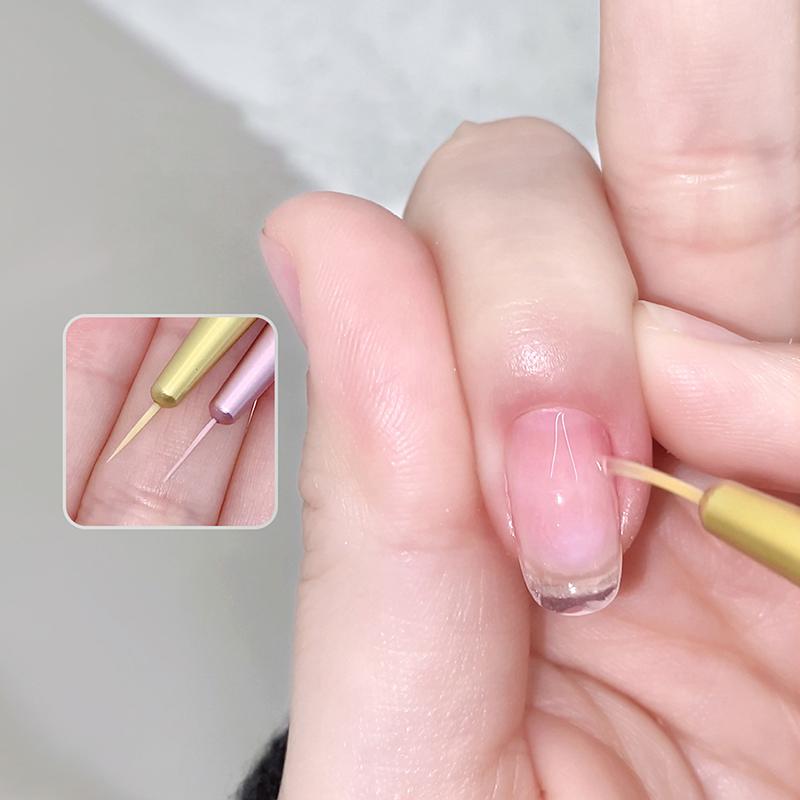 Nagelpinsel DIY Farbverlauf Nail Art Malstift Transparent Acryl Fegen Pinsel Zeichnen Maniküre Nagelwerkzeug Zubehör