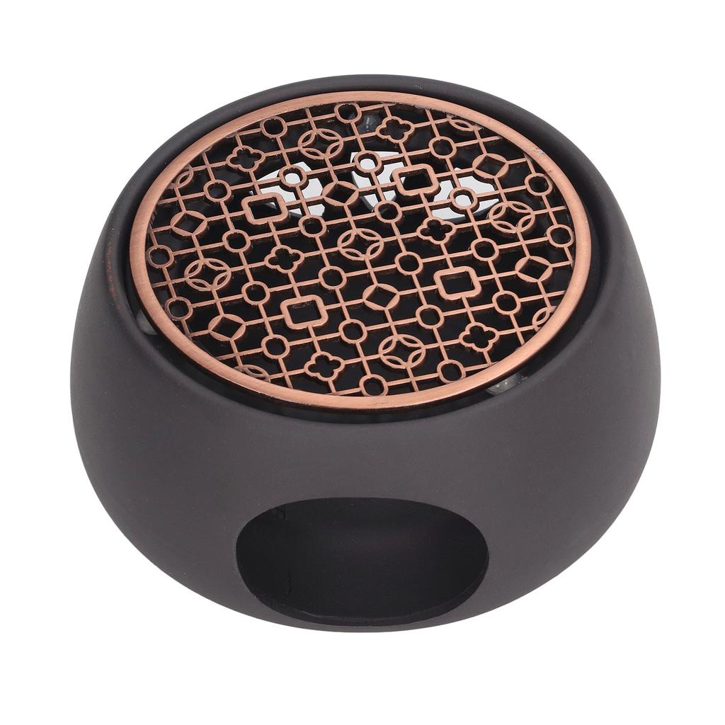 Ohřívač čajové konvice Keramický ohřívač na svíčku Čaj Káva Mléko Lehký ohřívač s fialovou železnou podložkou pro domácnost