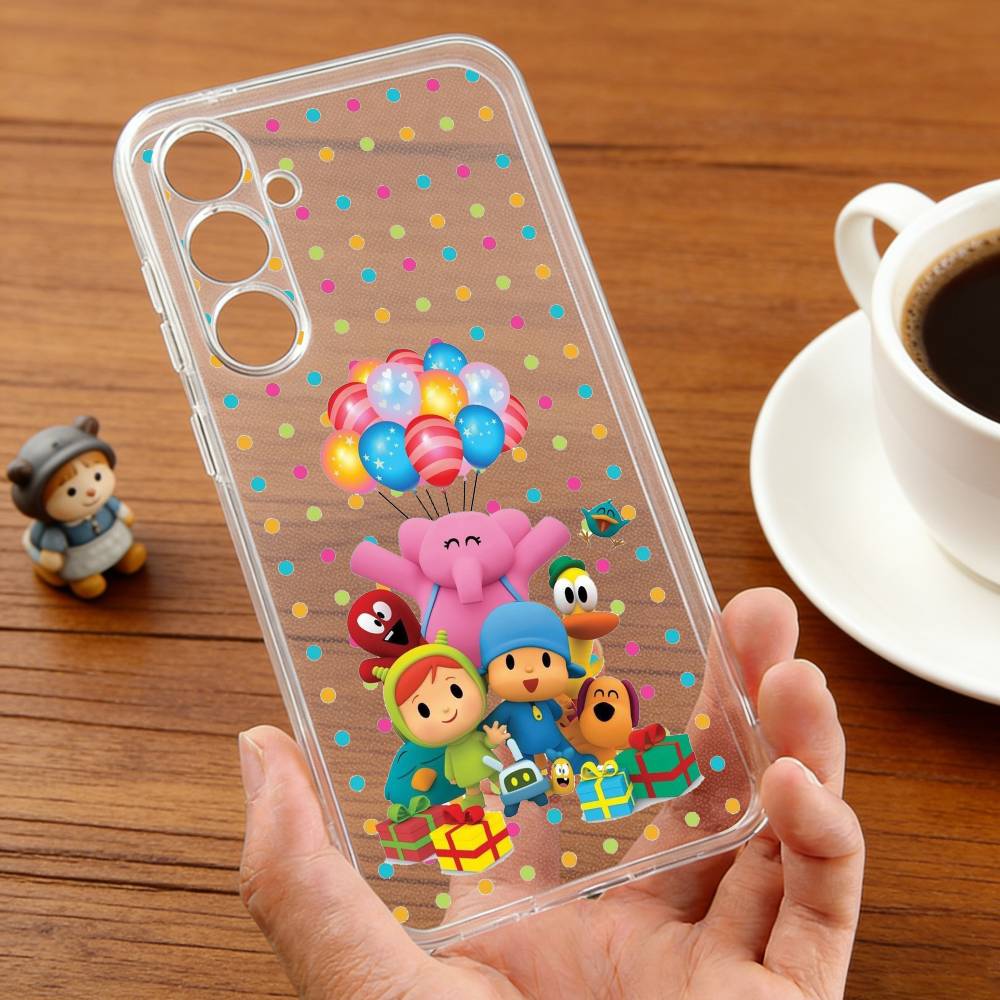 C-Cartoon P-Pocoyos Cute Phone Case For Samsung S25,24,21,22,23,30,Ultra,20,Plus,Fe,Lite,Note Transparent Cover