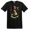 Skull Reaper Yin Yang Hourglass Gothic Meditation T Shirt Dark Art Mystical