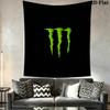 Monster Energy Wall Tapestry Aesthetic Wall Hanging Printed Fabric Blanket Decorative Tapestries for Bedroom Living Room Home Decor