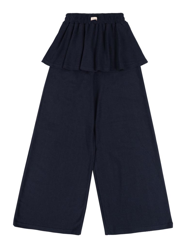 Dearsis Layered Skirt Pants (Navy)