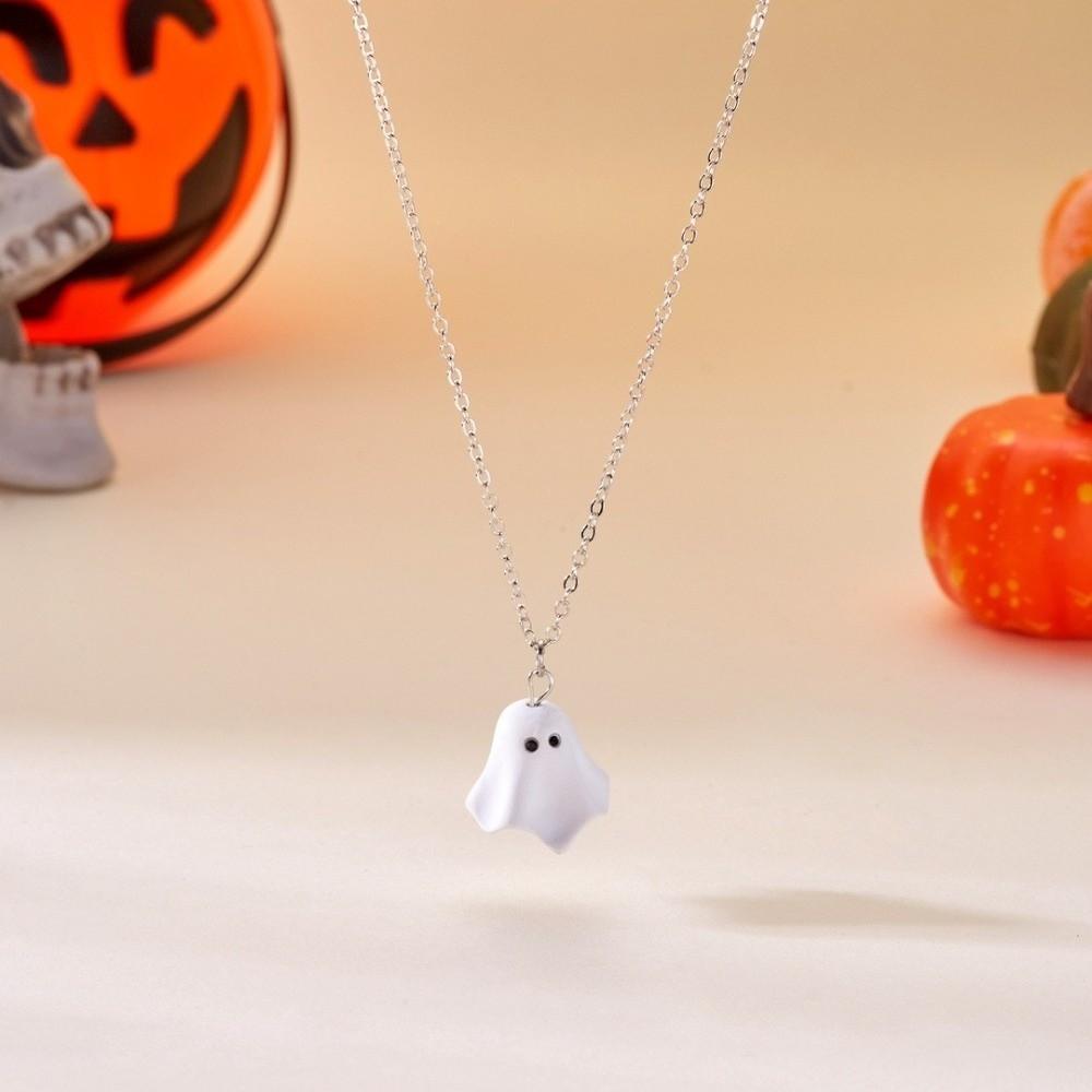 White Ghost Drop Earrings Zinc Zinc Alloy Women Necklace Fashion Halloween Earrings  Stage Performances