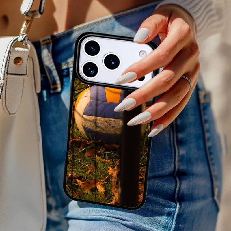 Volleyball Sport Phone Case For iPhone 17 Air 14 15 13 12 Max Cover For Apple 16e 11 Pro Max Plus Coque