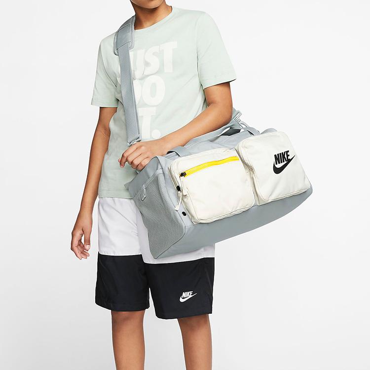 New Nike Fabric Gym Bag Yoga Bag Travel Bag Unisex Light Smoke Gray BA6169-077