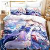 Anime Genshin Impact Sangonomiya Kokomi Bedding Set Bedroom Soft Modern Bedspreads Comefortabl Duvet Cover Quilt Pillowcase