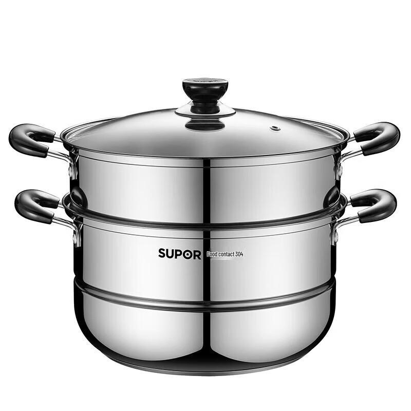 

Supor 304 Stainless Steel Double-Layer Steamer Pot