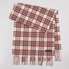 Winter new versatile plaid scarf women's color matching warm fringed scarf checkerboard high-end imitation cashmere scarf
