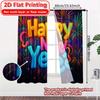 Modern Flat Printing Newyearjoy Curtains Durable Polyester Gifts Perfect Living Room Home Light Filtering Set Of 2 Made Great Decor