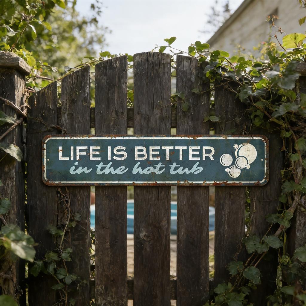 Swimming Pool Series Plaques, Distressed Wall Art, Wall Hangings, Door Signs, Home Decorations