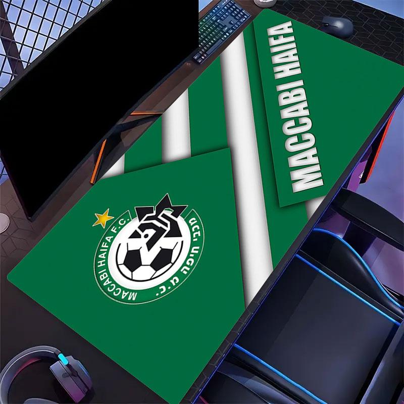 Maccabi Haifa Mouse Pad, Large Gaming Desk Mat, Non-slip XXL Mousepad for Laptop & Tablet, Mini PC Playmat with Stitched Edges