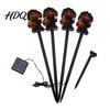 Halloween Party Lawn Decorations 4Pcs/Set Solar Ghost Stake Light 4-in-1 Pumpkin with LED Garden Landscape Lighting Lights Waterproof Decorative