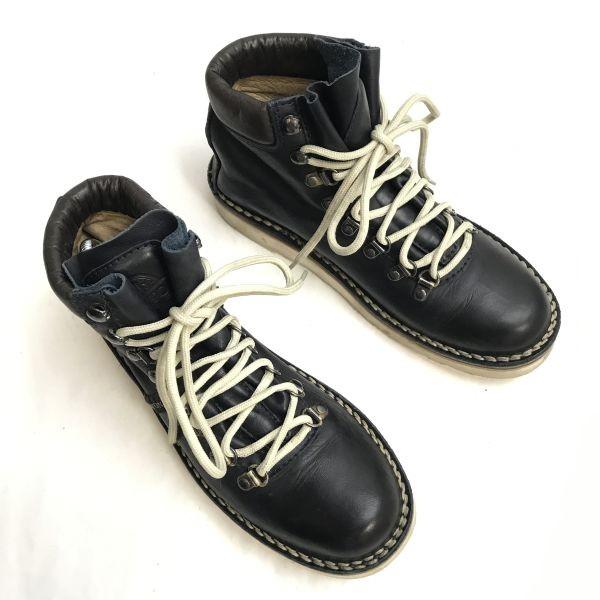 STOKTON Italy Leather Short Boots 22.5-23.5 Brown Vibram(USED)