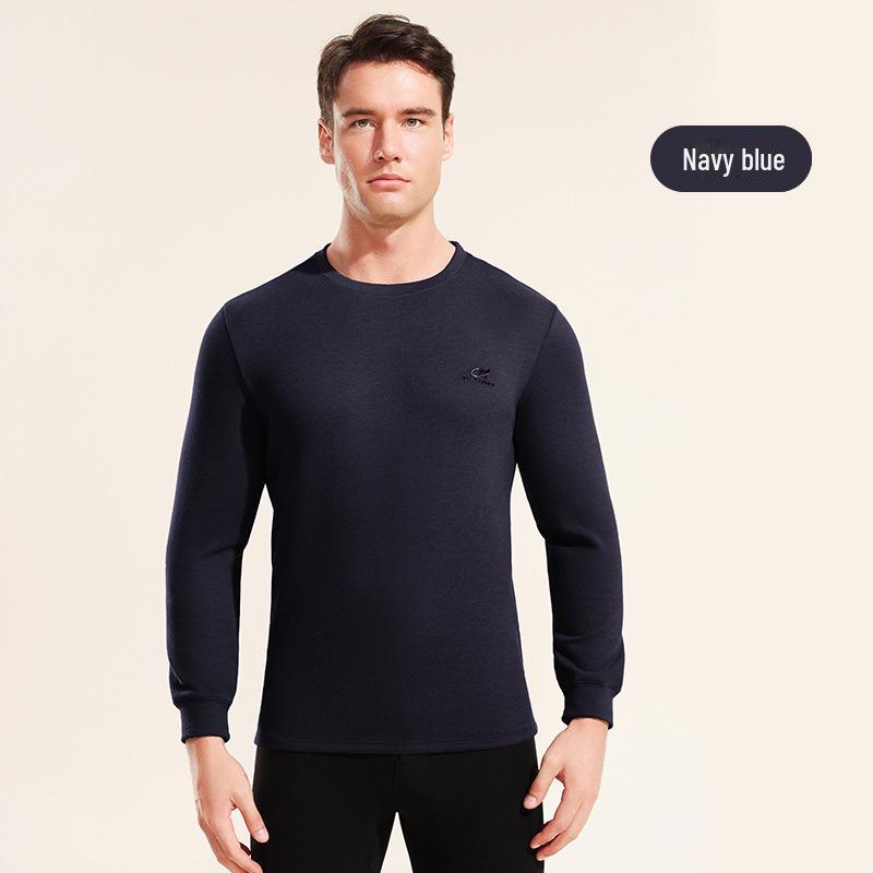 

Мужской теплый хлопковый свитер с длинными рукавами и средней горловиной для осени и зимы — высокоэластичный и удобный, идеально подходит в качестве верхней одежды. XXXXL