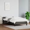 VidaXL Bed Frames with Headboard Slat Base Upholstered Bed Slat Frame Single Bed Adult Bedroom Interior Grey 347469