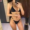 Seksowny Metalowe Pierścienie Halter Wysoki Wycięty Bok Bikini Damski Kostium Kąpielowy Kobiety Stroje Kąpielowe Dwuczęściowy Zestaw Bikini Kąpielówki Kostium Kąpielowy Pływać