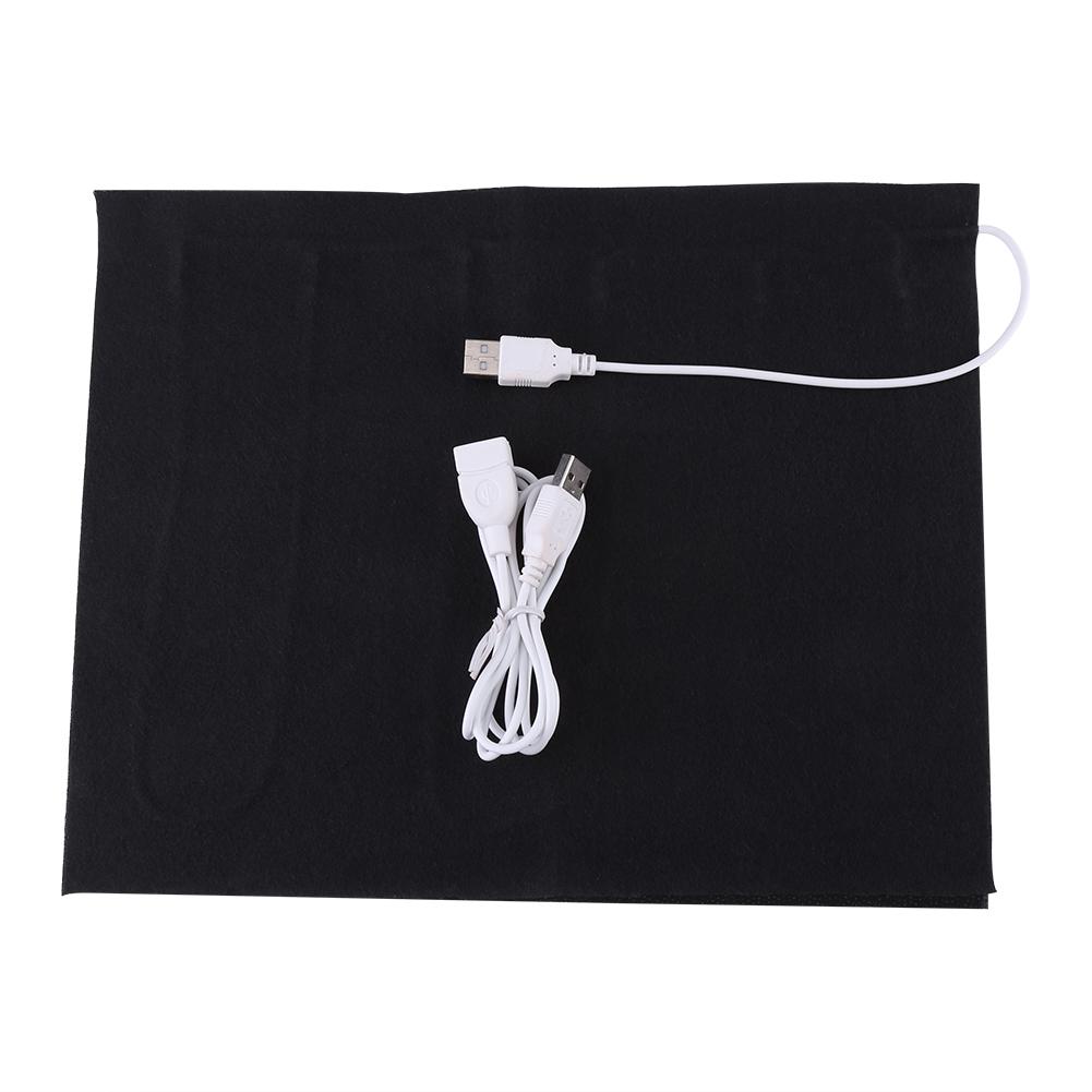 1pc 5V USB Electric Cloth Heater Pad Heating Element for Clothes Seat Pet Warmer 35 celsius 50 celsius