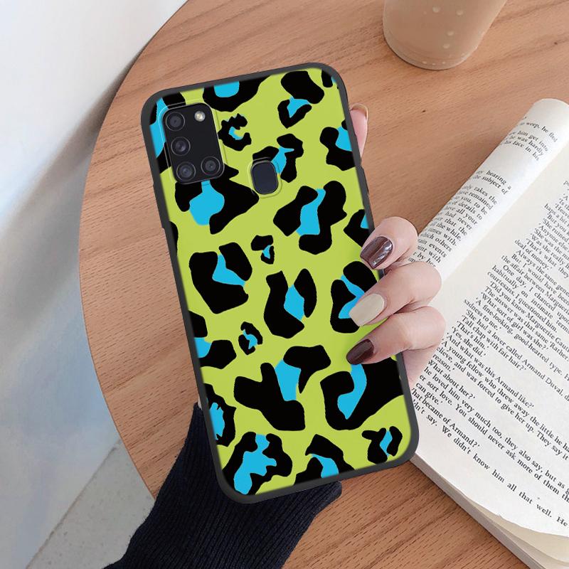 For Samsung Galaxy A21S A50 A51 A52 A32 A31 Phone Case Fashion Leopard Print Pattern Soft Silicone Fundas Protective Cover Shell