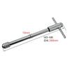 Adjustable M3-8/M5-12 T-Handle Ratchet Tap Wrench - Metric Male Thread Creator (Durable, High-Strength Workshop Hand Tool)