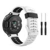 Compatible Silicone Wristband for Garmin Forerunner 235/620/735XT - Two-Color Round Hole Design.