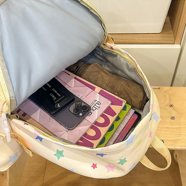 The Korean Version of the Schoolbag Ins Is Fresh, the Girl's Back Is Versatile, Cute, Transparent, and In Pain