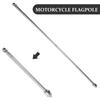 Mini Motorcycle Flagpole Handlebar Bike Telescopic Accessories Motorcycle Flagpole Handlebar Mounting Stand Flag Pole