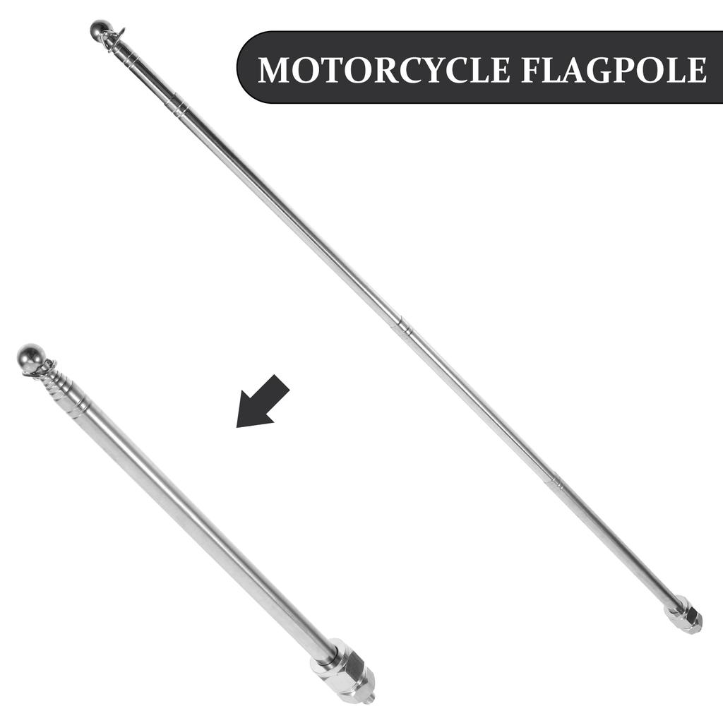 Mini Motorcycle Flagpole Handlebar Bike Telescopic Accessories Motorcycle Flagpole Handlebar Mounting Stand Flag Pole