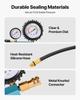 Engine Cylinder Compression Tester Kit, 0-700 PSI Pressure Gauge & 0-100 PSI Leak Gauge, Automotive Leak Down Tester Kit with 4 Adapters, Pressure