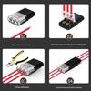 24/40Pcs 3-Pin Solderless Wire Connectors with Locking RGB LED Strips Light Wire Quick Connector No Stripping 18-22AWG Wire Plug-in Connector