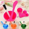 Set de beauté DIY, bol à masque en plastique set quatre pièces 4 en 1 ensemble d'outils de maquillage et de masque de beauté
