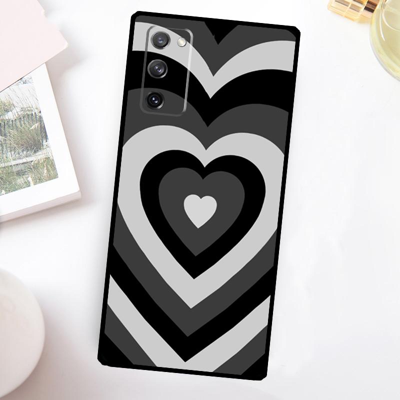 Latte Love Coffee Heart Brown Phone Case For Samsung Galaxy S26 S25 S24 S23 Ultra S20 FE S10 S21 S22 Plus S25 FE Cover
