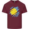 Torn Palau Flag Palauan Day Football Unisexs Light Cotton TShirt