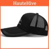 Mens Baseball Mesh Cap Mountain Embroidery Sun Protect Outdoor Breathable
