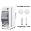 1Pcs 2 Way Breaker Box IP65 Waterproof Solar Junction Box Durable Air Switch Box  for 2P Breaker