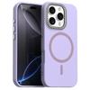 For iPhone 16 Pro Case Compatible with MagSafe TPU+PET Phone Cover with Rhinestone Decor Lens Frame