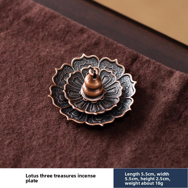 Lotus Incense Holder Multifunctional Incense Holder Incense Gourd Incense Holder Incense Holder Alloy Incense Holder 7