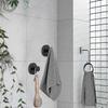 Roha Suction Cup Hooks 2Pack, Extra Strong Towel Holder for Shower and Bathroom, Versatile Black 2.0