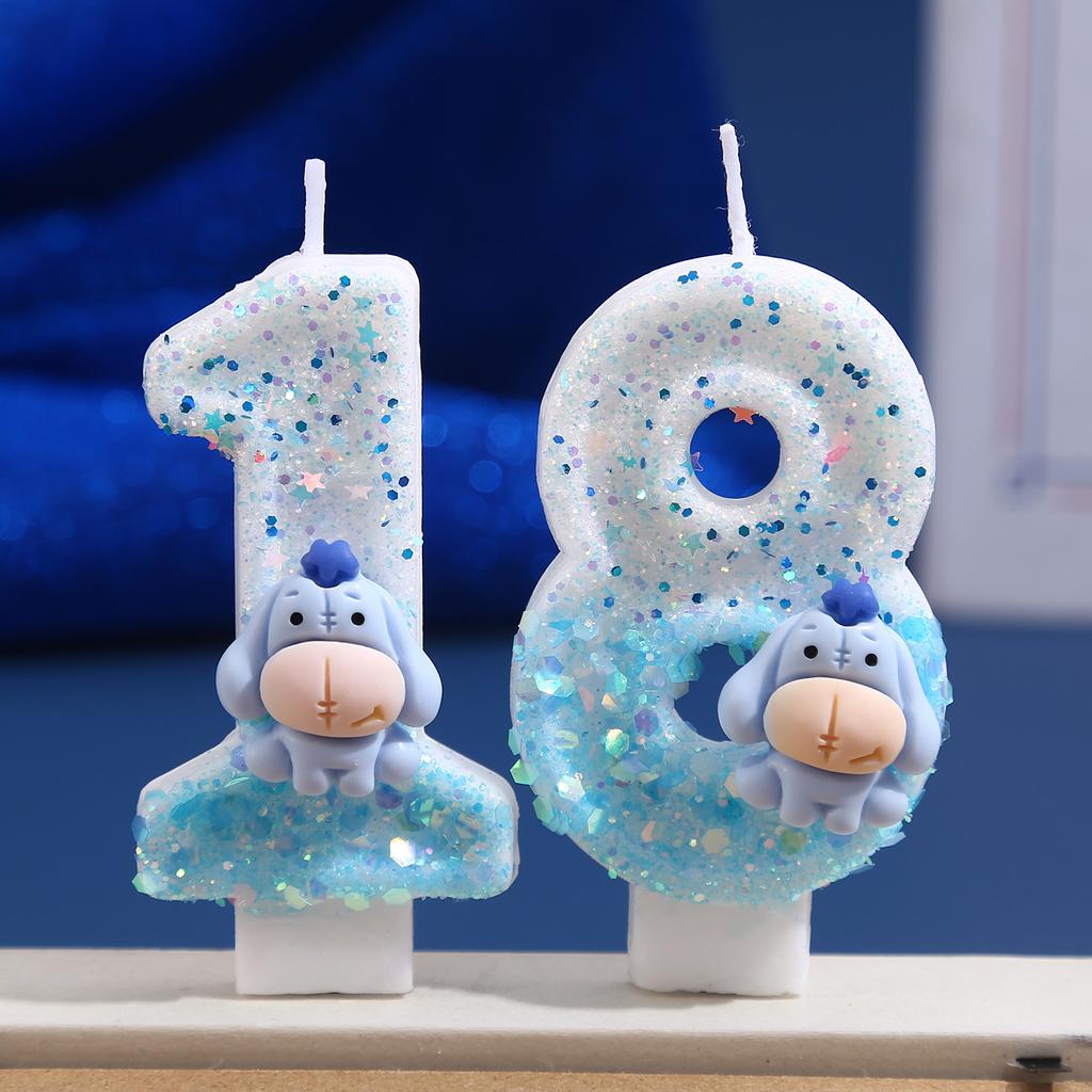 Digital Candle Birthday Little Celebration Cake Topper Decoration
